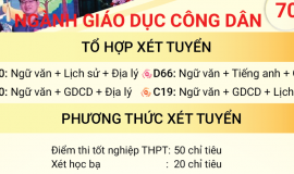 Thông tin tuyển sinh đại học ngành Giáo dục Công dân năm 2021